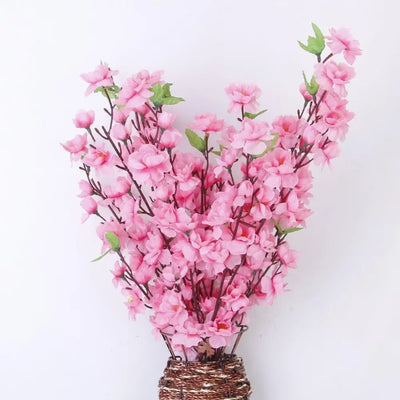 65cm Artificial Cherry Blossom Flower Silk Peach Flowers Fake Plants Arrangement for DIY Garden Home Wedding Party Decor Pi W3Z1