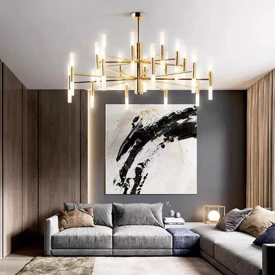 Modern LIving Room Chandeliers Nordic Hanging Lighting Lustre Fixtures Luminaire Dining Room Industrial Restaurant Pendant Lamps