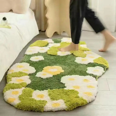 Floor Moss Carpet Thick Great Water Absorption Non Slip Soft Bathroom Rug Bedroom Entry Bath Shower Bathtub Carpet