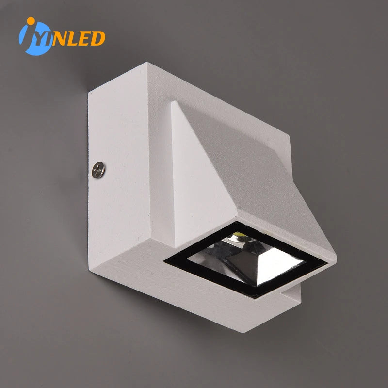 LED Single Head Modern Wall Lamp Waterproof Porch Light IP65 for Outdoor Courtyard Gate Terrace Balcony Garden