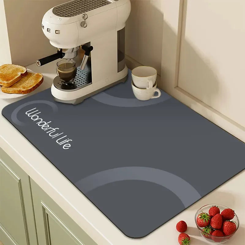 Modern Diatomite Kitchen Mat Long Rug Super Absorbent Floor Mats Non-slip Kitchen Rugs Entrance Doormat Carpets for Living Room