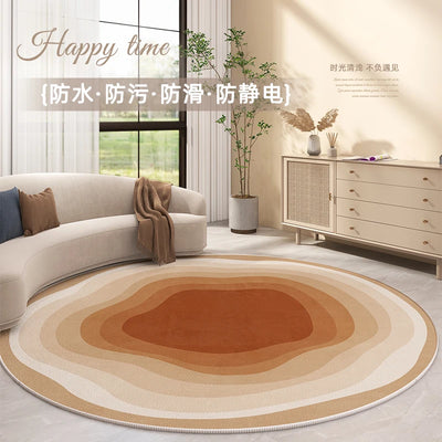 Minimalist Round Living Room Decoration Carpet Children's Room Non-slip Rug Modern Luxury Rugs for Bedroom Home Thickened Mat