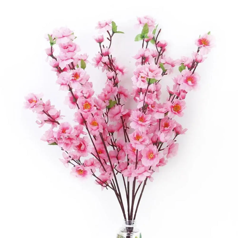 65cm Artificial Cherry Blossom Flower Silk Peach Flowers Fake Plants Arrangement for DIY Garden Home Wedding Party Decor Pi W3Z1