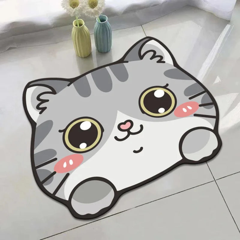 Super Absorbent Cartoon Panda Bathroom Mat - Cute Animal Rug for Bedroom, Entrance, Shower - Soft and Cozy Floor Carpet - Best f