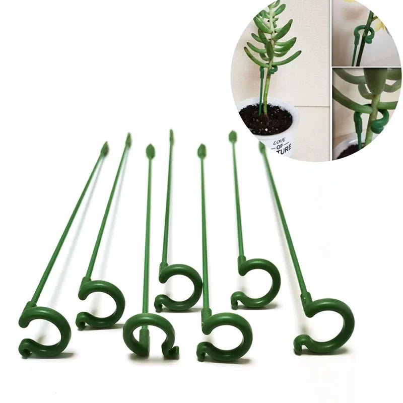 1-15PCS Plant Supports Stakes Flower Stand Sticks Reusable Plant Clips Bonsai Fixing Tool Flower Grow Holder Garden Tools