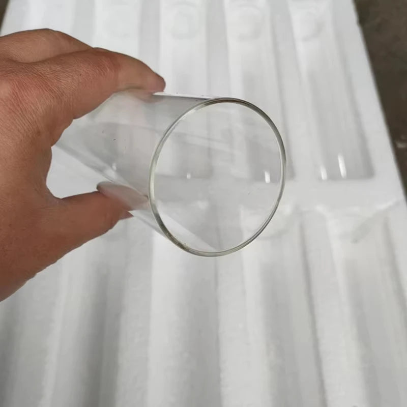 25 cm high glass tube covers for candle holders candlestick, can use real candles 10pcs