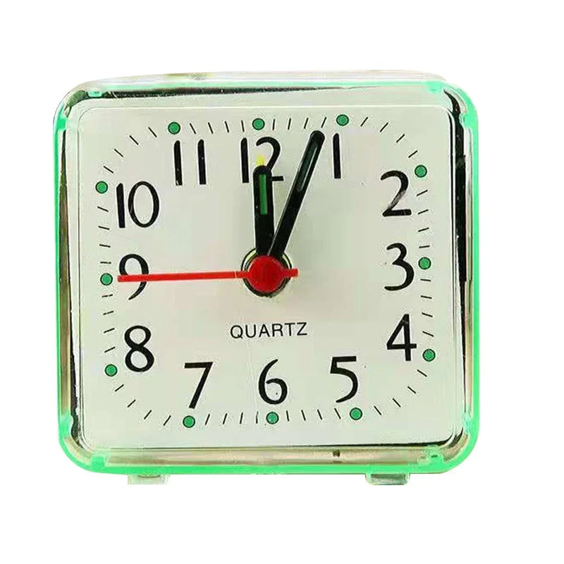 YTOM Table Clock Square Alarm Clock Small Alarm Electronic Bed Compact Travel Clock Quartz For Child Students Desk Alarm