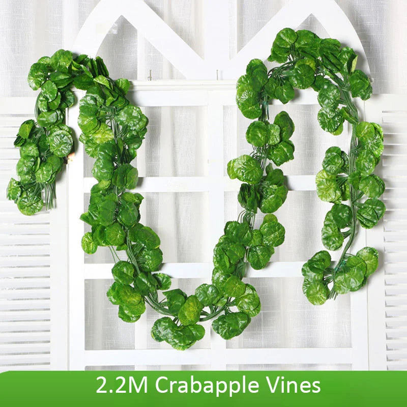 6pcs Artificial Ivy Leaves Plants Garland Plant Vines Fake Flowers Home Bedroom Party Garden Wedding Decoration Hanging Plants