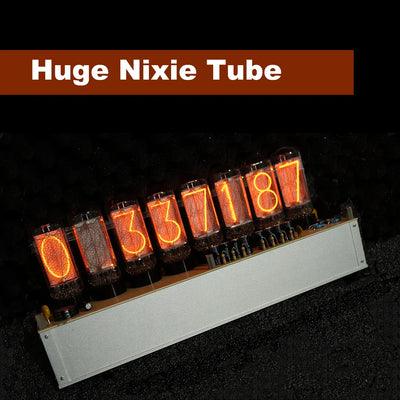 Large Smart DGM01 nixie tube clock with Circuit Suface、Multi Display Modes desk deco