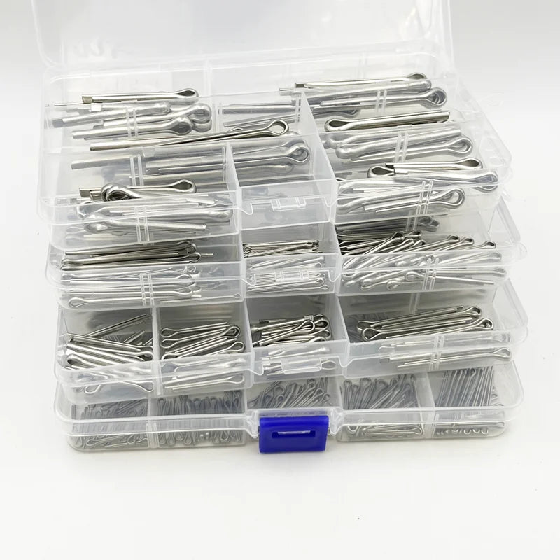 M1.5 M2 M3 M4 M5 M6 Stainless Steel U Shape Type Spring Cotter Hair Pin Cotter Pins Set Split Clamp Open Elastic Clip for Car
