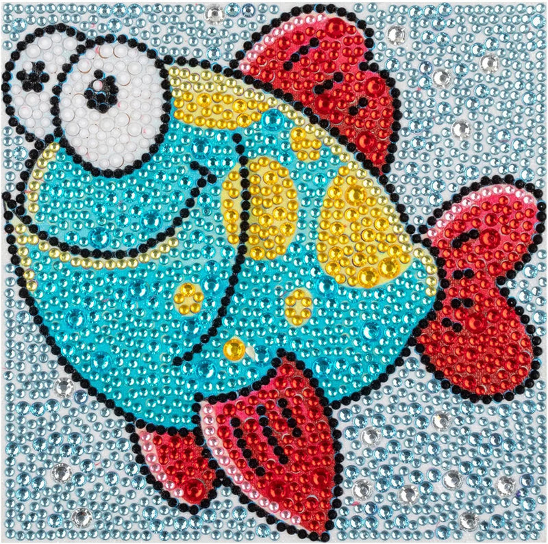 DIY Diamond Painting by Number Kits for Kids Cartoon Animal Picture Crystal Rhinestone Diamond Embroidery for Children Gifts