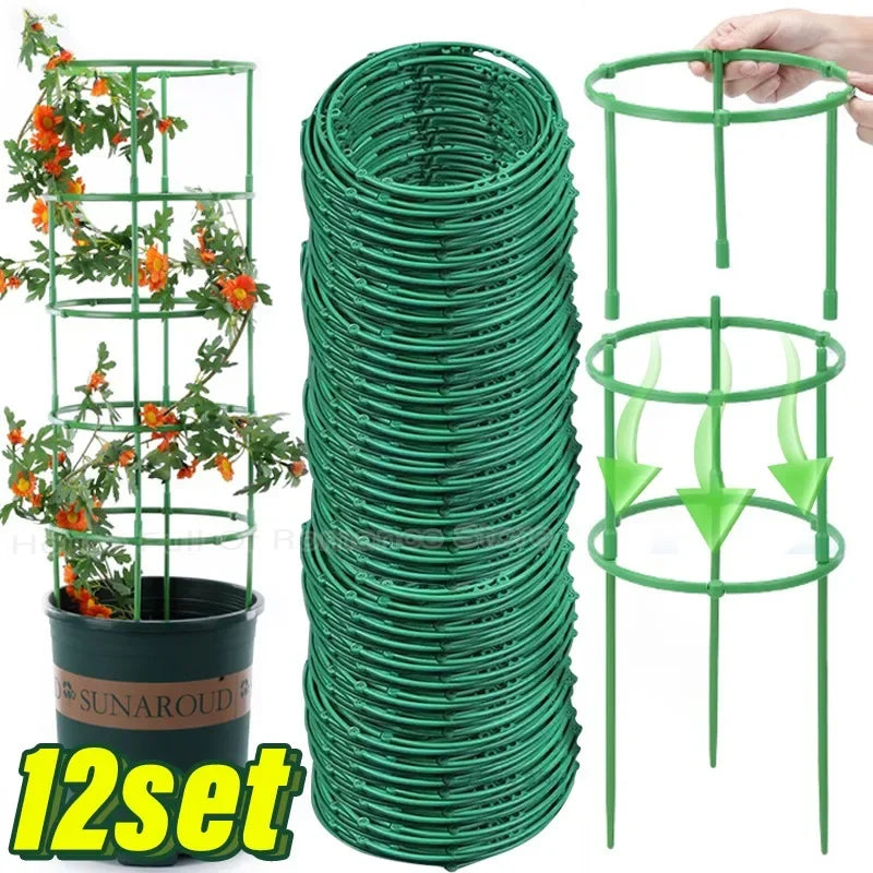 Green Plant Support Pile Frame Greenhouse Arrangement Semicircle Fixed Rod Indoor Flower Plants Vine Climbing Bracket Hock Pen