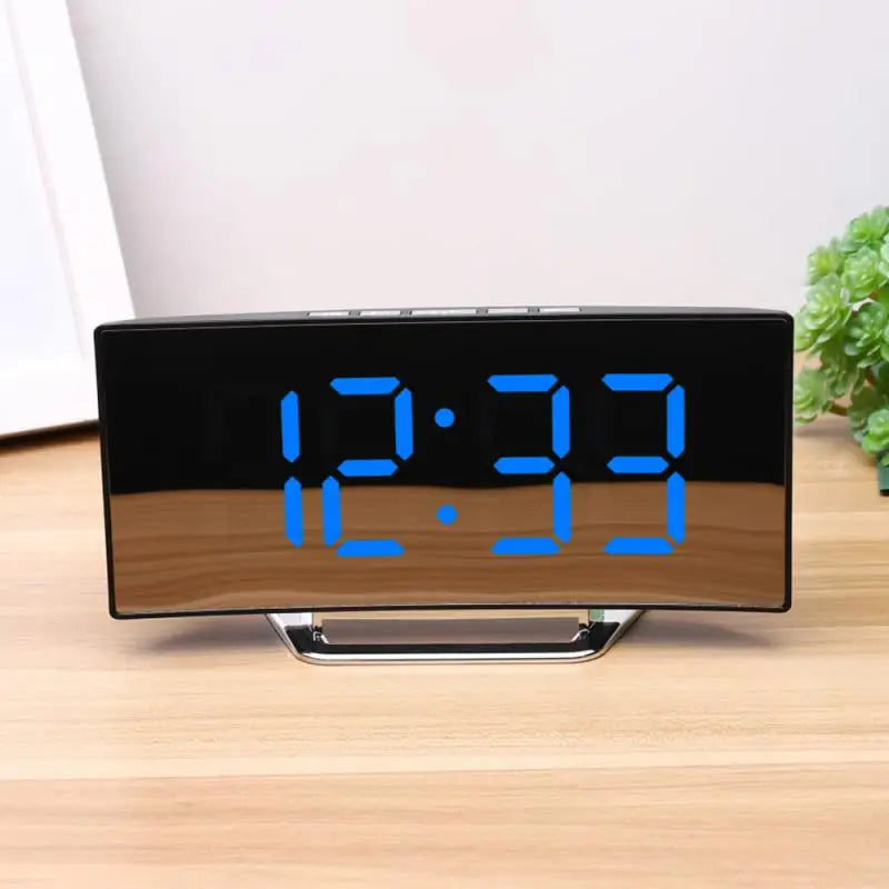 LED Digital Smart Alarm Clock Watch Table Electronic Desktop Clocks USB Wake Up Clock Bedroom Bedside Clock Snooze Function