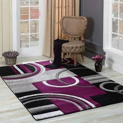 Geometric Circle Carpet for Living Room Decor Sofa Table Large Area Rugs Anti-slip Hallway Balcony Rugs Bedroom Rugs Alfombra