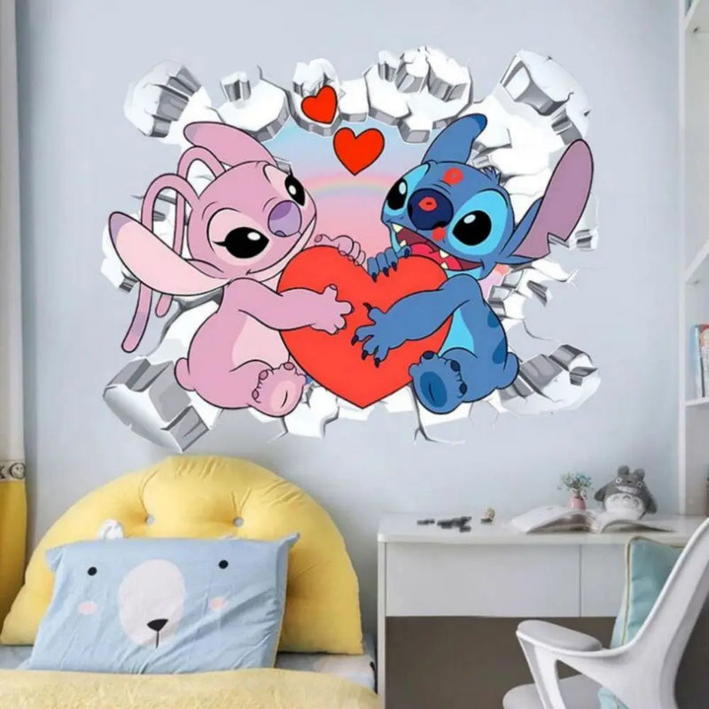 MINISO Cartoon Lilo & Stitch Wall Stickers For Kid&