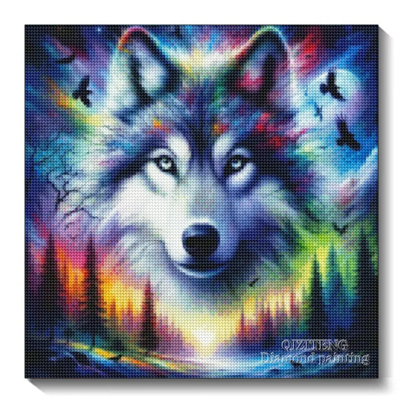 Full Square/Round 5D Diy Diamond Painting Animal Embroidery Picture Rhinestones Mountain Wolf Landscape Mosaic Cross Stitch