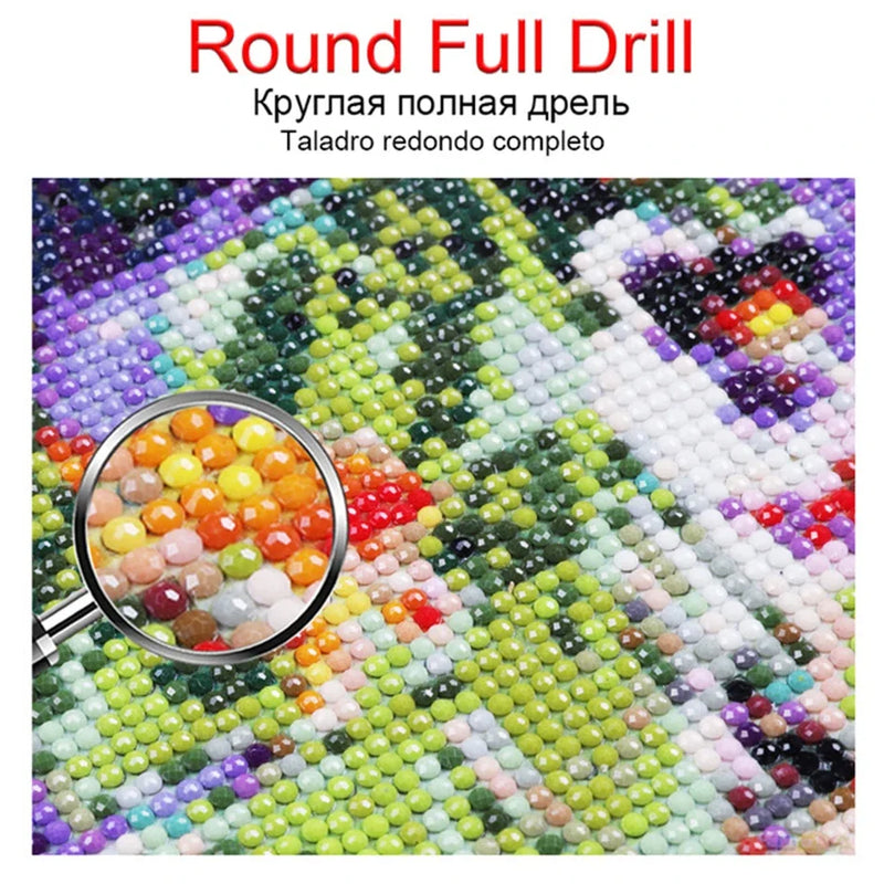 GATYZTORY Photo Custom Diamond Painting  Full Round Full Square Crystal Drill Diy Cross Stitch 5D Diamond Mosaic Art Kits  Gift