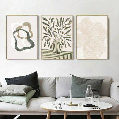 Scandinavian Minimalist Boho Wall Art Posters Abstract Decorative Painting HD Canvas Prints Home Bedroom Living Room Decoration